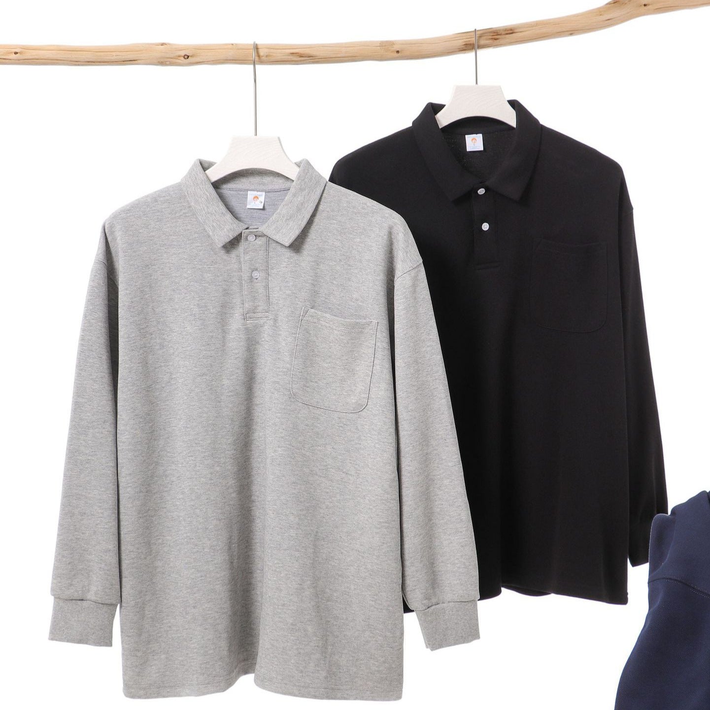 New Autumn Drop Shoulder Polo Shirt