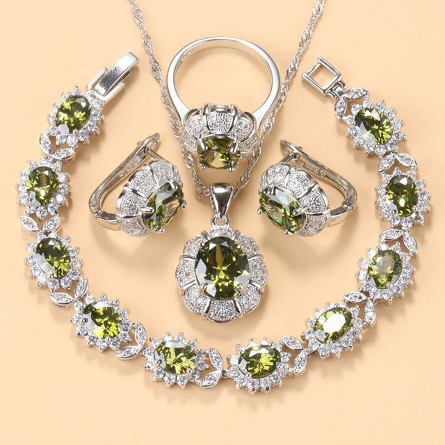 Earrings Necklace And Ring
