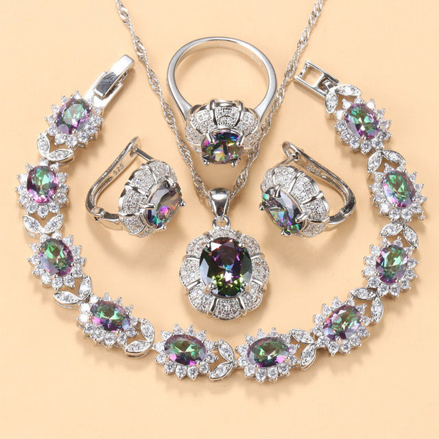 Earrings Necklace And Ring