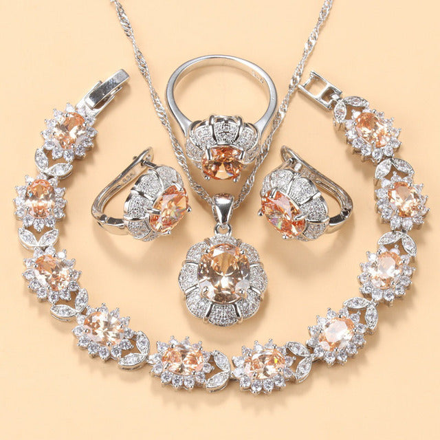 Earrings Necklace And Ring