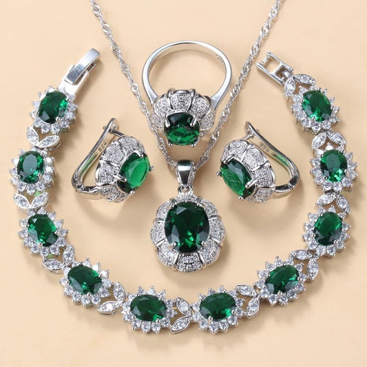 Earrings Necklace And Ring