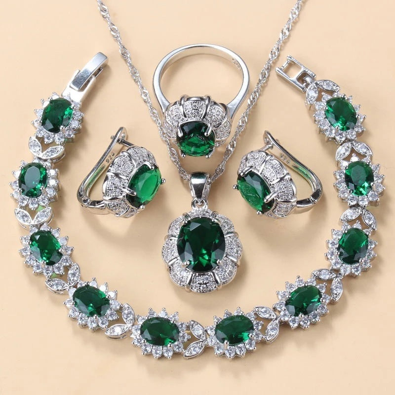 Earrings Necklace And Ring