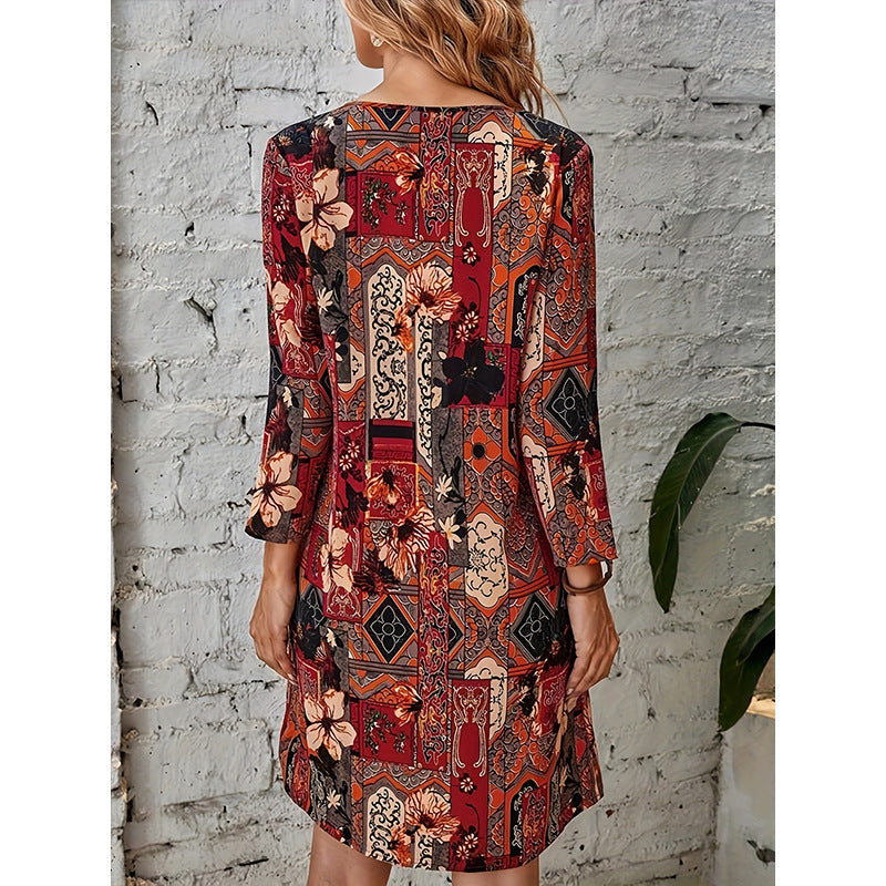 High-end Ice Silk Mother Dress For The Elderly Dress