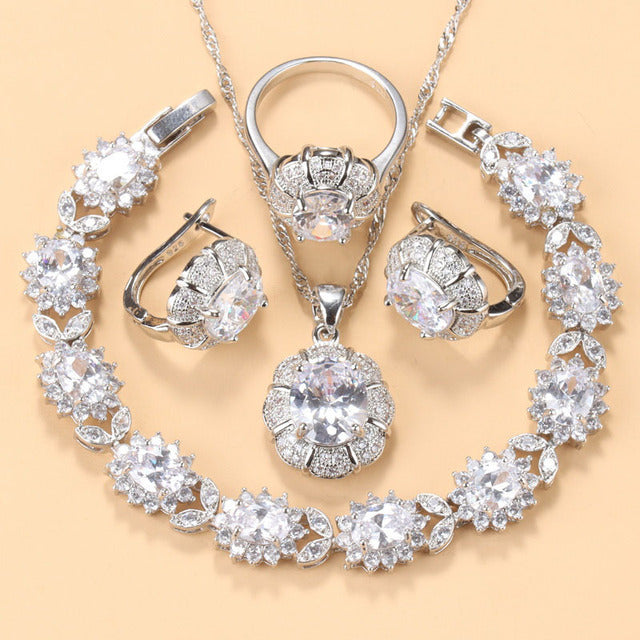 Earrings Necklace And Ring